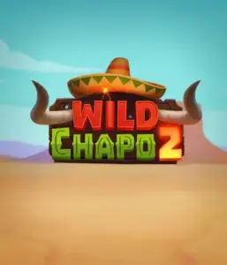 Experience the colorful Mexican desert with Wild Chapo 2 slot by Relax Gaming, featuring a whimsical bull wearing a sombrero set against a serene desert backdrop. This image portrays the fun and adventure of the game, great for players who enjoy unique themes, offering a captivating play experience.