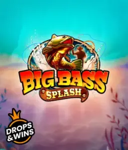 Explore the action-packed world of Big Bass Splash slot by Pragmatic Play, highlighting a dynamic fish splashing out of water. This graphic portrays the spirit of the fishing theme with striking text and exciting visuals. Great for those who love fishing-themed games, offering a fun-filled experience. 