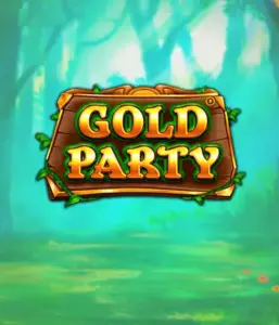 Discover the fairy-tale forest of Gold Party slot by Pragmatic Play, highlighting a charming wooden sign engraved with golden letters. The backdrop of misty green forest that adds a touch of enchantment to the overall ambiance. Ideal for fans of magical and nature-inspired games, providing a captivating escape. 